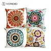 Sofá de estilo nacional / carcushions flores e travesseiros de moda decorar almofadas bordadas de mão 211203