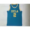 Nikivip Man UCLA College 2 Huskies Jersey 2 Lonzo Ball 고등학교 농구 유니폼 스포츠 스티치 유니폼