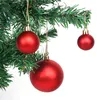 100pcs Christmas Ornaments Ball Hang Balls Xmas Decorations Hanging Tree Pendants Year Party Ornament Decor Foam Balls 211104