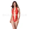 Sexy pyjamas sous-vêtements Lingerie érotique pour femmes soutien-gorge ouvert séduisant Transparent évider bandé ajustement sexuel exotique body