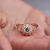 結婚指輪Mling Exquisite Crystalひまわり