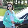 스카프 여름 여성 스카프 Poncho Shawls 패션 긴 소매 쉬폰 자외선 차단제 편안한