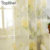 yellow floral drapes