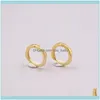 Juvelryreal ren 18k gula guldörhängen geometri cirkel hoop liten cirka 1-1,1 g för män kvinna gåva hie drop leverans 2021 dhprh