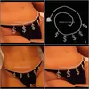 Kedjor droppleverans 2021 dollar symbol diamant midja kvinna strand charm bikini magen sexig kroppskedja smycken qwarf1111753