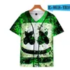 Modig anpassad baseballtröja Casual 3d Män Tunna Baseball Skjortor Bekväm träning Jersey 039