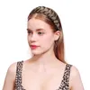 Braid Twist Hair Band For Women Solid color Hand-woven Headband Headwear Wide-brimmed Fabric Knotted Hair Accessories 1302 B3