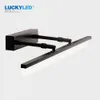 LuckyLed LED Duvar Lambası Banyo Işık 40 cm 50 cm 60 cm AC 85-265 V Ayna Aydınlatma Vanity Işık 3 Renk Kısılabilir Aplik Duvar Işık 210724