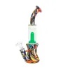 Mixed color silicone pipe water transfer environmental protection hookah pipes for smoking