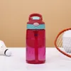 16oz Çocuklar Su Şişesi Sippy Kupası Plastik Tumblers BPA Ücretsiz Sızdırmaz Geniş Ağız Şişe Flip Kapak Kaçak ve Dökülmez Koşullu Bardak T500785