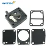 Oversee 6G1-24432 Carburetor Fuel Gasket Kit Parts For Yamaha Outboard Motor 2T 6HP 8HP 9.9HP 15HP Parsun Hidea Powertec HDX Seapro Engines