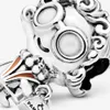 100% 925 Sterling Silver Mormor Charms Fit Original European Charm Armband Fashion Women Wedding Engagement Smycken Tillbehör265s