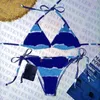 Bikinis sexis con estampado clásico para mujer, traje de baño con correa cruzada, traje de baño para mujer, Bikini de playa de verano para mujer, traje de baño