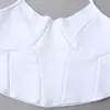 Женщины Летняя сексуальная упругость Camis Tain Tain Tops Сплошная белая стройная сладкая женская мода улица с верхней одежды 210513
