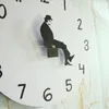 Zegary ścienne Brytyjska komedia inspirowana Ministerstwo Silly Walk Clock Come Comedian Home Decor Nowator Watch Funny Walking Silent Mute2458637