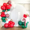 Kit arco ghirlanda di palloncini natalizi Palloncino in lattice Decorazione per feste di buon Natale Compleanno per bambini Baloon Natale Natal Navidad Globals Y2332012