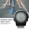 Timers Night Light Wrist Watch Countdown 3 Row Soccer Focvewatch Multifunsional for Sports Metronome Reveree Timer High Dancuracy High