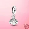 HOT NOVO 925 STERLING SLATER GLOW-I-THE-DARK Firefly Dangle Charm Pingente Fit for Original P Bracelet 925 Jóias1756701