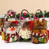 NEW3 Styles 28.5*23cm Christmas Handbag Decorations Gift Candy Bags Santa Claus Elk Doll Cloth Tote Bag Ornaments Decoration LLF11667