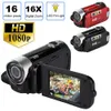 Caméscope numérique Caméra vidéo 1080P Full HD Écran DV 16 millions de pixels Zoom nocturne 16X Microphone haut-parleur intégré