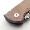 Begränsad anpassningsversion Chaves Redencion 228 Folding Kniv Damaskus Blade Bronze Titanum Handtag Pocket EDC Starkt utomhus taktiska jakt camping verktyg