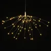 Knapp Batteriförsörjning 3 Modes DIY LED Firework Fairy String Light Christmas Party Decor - Warm White