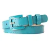 Ceinture en cuir PU de styliste pour femmes, noir, bleu, vert, 2cm, étroite et fine, couleur bonbon, boucle ardillon, ceintures de taille, G220301