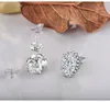 100 real S925 sterling color Garnet Jewelry Whith Natural White Moissanite arring Fine Silver 925 Bizuteria arrings4947792