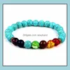 Str￤hnen Armb￤nder Schmuck MM 7 Chakra Heilung Nce Perlen Armband Schwarz Mattstein Lava Perle Nat￼rliche Yoga Reiki Segen Zauber Stretch Bang