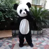 Costume de mascotte de panda d'Halloween de haute qualité Personnaliser le personnage de thème d'anime d'animal de dessin animé Taille adulte Tenue fantaisie de fête d'anniversaire de Noël