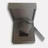 슈퍼 품질의 최고 럭셔리 시계 박스 스퀘어 시계 상자 whit 소책자 카드 및 종이 블랙 핸드백 선물 B281I