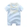 Летняя галстук -бабочка для детской компоны хлопка новорожденный мальчик -одежда для новорожденных, детские мальчики дизайнерская одежда для мальчиков.