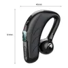 Bluetooth 5.0 oortelefoons enkele oor draadloze oortelefoongeluiden met microfoon handsfree mobiele telefoons waterdichte headset met LED digitaal display
