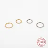 Frau Ohrringe 925 Sterling Silber Huggies Pendientes Bling Kristall Knorpel Hoop Ohrring Ohr Knochen Ohrläppchen Piercing Schnalle Hugg266x