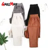 コーデュロイの女性の春と秋の厚いハイウエストのズボン綿の緩いハリムカジュアルパンツ大型スタイルの韓国人210428