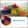 Decorative Flowers & Wreaths Festive Party Supplies Home Garden 50 Stems Dried For Arrangements Bundle Decor Po Props Handmade Air-Drying _W