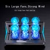 15,6 polegadas Gaming Cooler Seis fãs Duas portas USB Silent Cooling Pads Portátil Ajustável Notebook Stand Laptop