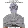 솔리드 총알 머리 나비 신생아 소년을위한 아기 모자 매듭을 짓는 소년 소녀 폴리 에스터 패브릭 모자 유아 비아 패션 키즈 헤어 액세서리