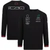 f1 T-shirt 2022 summer formula one lapel long-sleeved custom oversized team overalls commemorative models