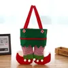Christmas Decorations 1Pc Candy Bags Santa Claus Pants Stockings Biscuits Wine Bottle Present Holder Party Bar Wedding Gift Decora265j