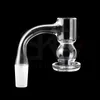 Soudure sans couture 20mm OD accessoires de fumée bord biseauté Terp Slurper Quartz Banger clou pour Dab Rig conduites d'eau Bong