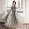 Vintage Polka Dots Tiul Suknie ślubne suknia ślubna Bridal Ball 2021 Sweetheart Off the Ramion Długość długiej zaręczyn Dre253y