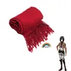 5PICS Attack na Titan Mikasa Ackerman Krótki Bob Black Shingeki No Kyojin Cosplay Kostiumy Zestaw Recon Corps Hurness Pas Skóra Y0903