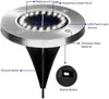 Solarlampen, 12 Stück, angetriebene Bodenleuchte, wasserdichte Garten-Wege-Deck-Lichter mit 8/12/16/20 LEDs, Lampe für Hof, Auffahrt, Rasen