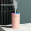 USB-luftfuktare Färgrik kopp Mini Vattendiffusor LED Ljus Ultraljud Cool Mist Maker Fogger Car Aroma Humidificador