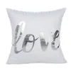 Home Decor Cushion Cover 45x45cm 1PC Silver Foil Printing Pillow Case Sofa Waist Throw 1107#30 Cushion/Decorative