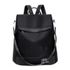 Сумки на открытом воздухе Мода Многофункциональная рюкзак Женщины Черно -серая школьная сумка сплошная цветная книга на молнии оксфордская водонепроницаемая мочила