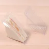 Plastic Pie Sandwich Cake Packing Boxes Pizza Slice Box Snack Pastry Transparent Container