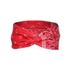 Cross Tie Stirnbänder Gym Sport Yoga Stretch Sport Wrap Haarband für Damen Herren Mode Will and Andy Weiß Rot Blau