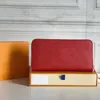 Women Long Zipper Standard Wallet Empreinte Leather 6 Colors Orange Pink Fushia Black Marine Red Inner Card Holders279f